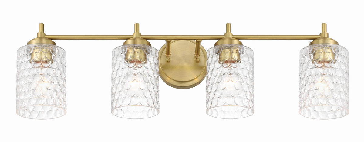 Craftmade - 60504-SB - Four Light Vanity - Claire - Satin Brass