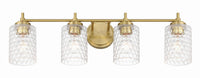 Craftmade - 60504-SB - Four Light Vanity - Claire - Satin Brass