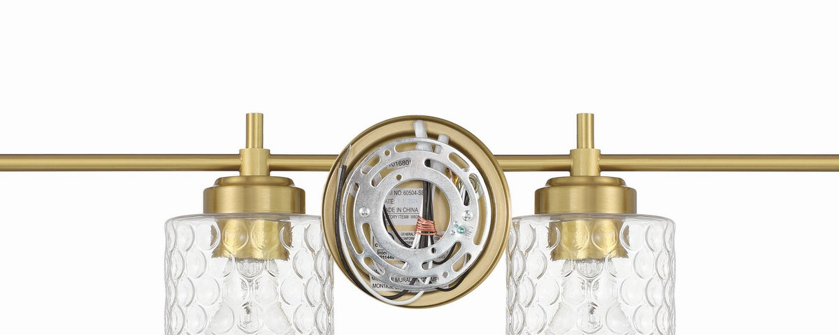 Craftmade - 60504-SB - Four Light Vanity - Claire - Satin Brass