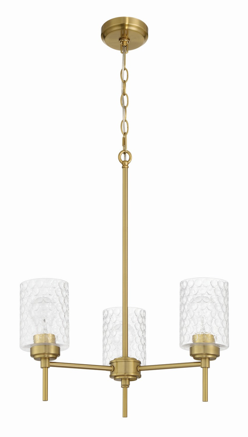 Craftmade - 60523-SB - Three Light Chandelier - Claire - Satin Brass