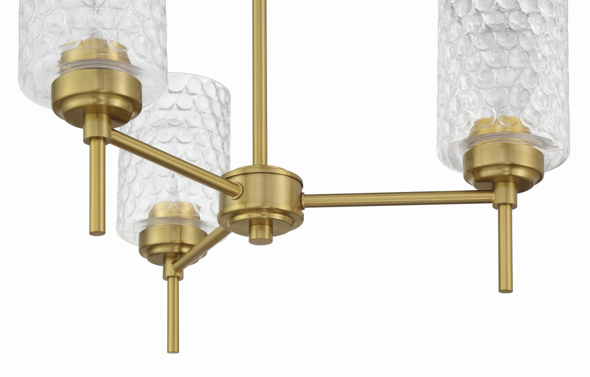 Craftmade - 60523-SB - Three Light Chandelier - Claire - Satin Brass