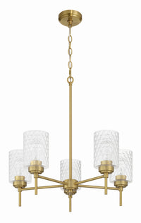 Craftmade - 60525-SB - Five Light Chandelier - Claire - Satin Brass