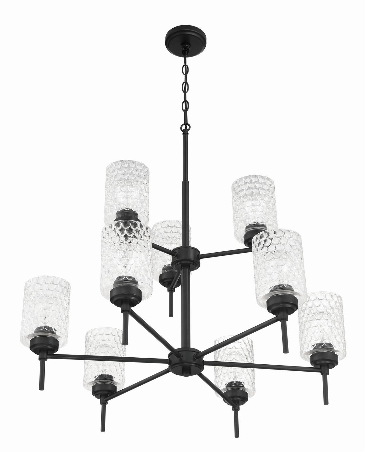 Craftmade - 60529-FB - Nine Light Chandelier - Claire - Flat Black