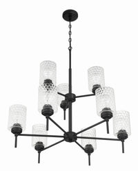Craftmade - 60529-FB - Nine Light Chandelier - Claire - Flat Black