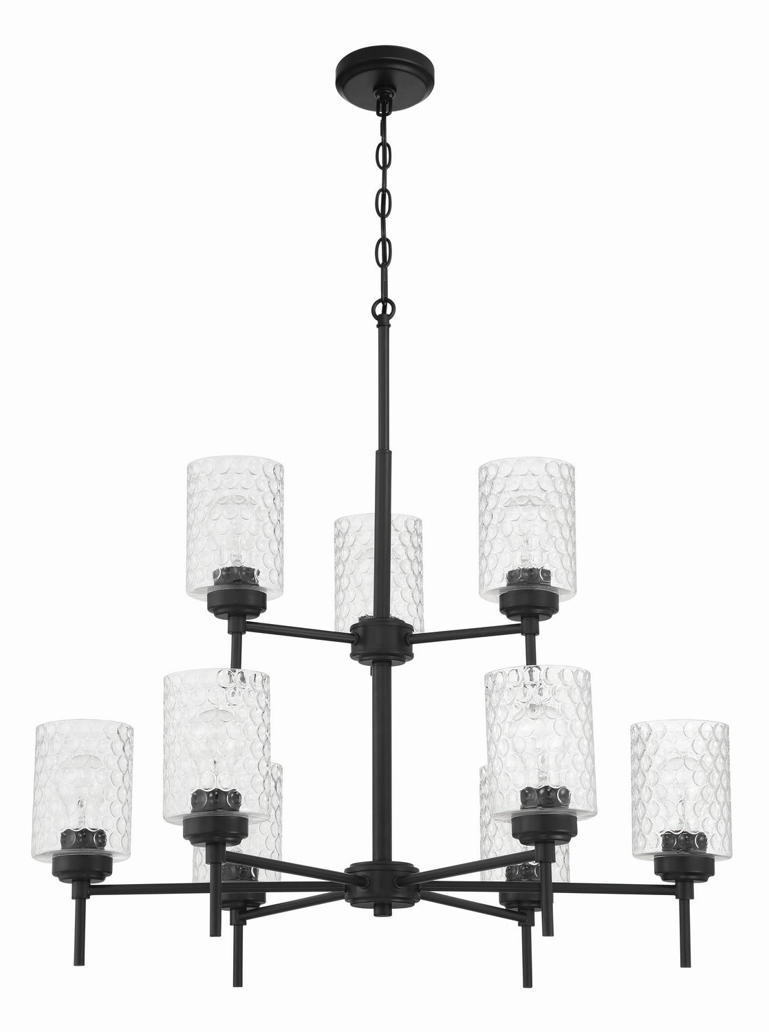 Craftmade - 60529-FB - Nine Light Chandelier - Claire - Flat Black