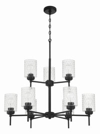Craftmade - 60529-FB - Nine Light Chandelier - Claire - Flat Black