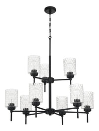 Craftmade - 60529-FB - Nine Light Chandelier - Claire - Flat Black