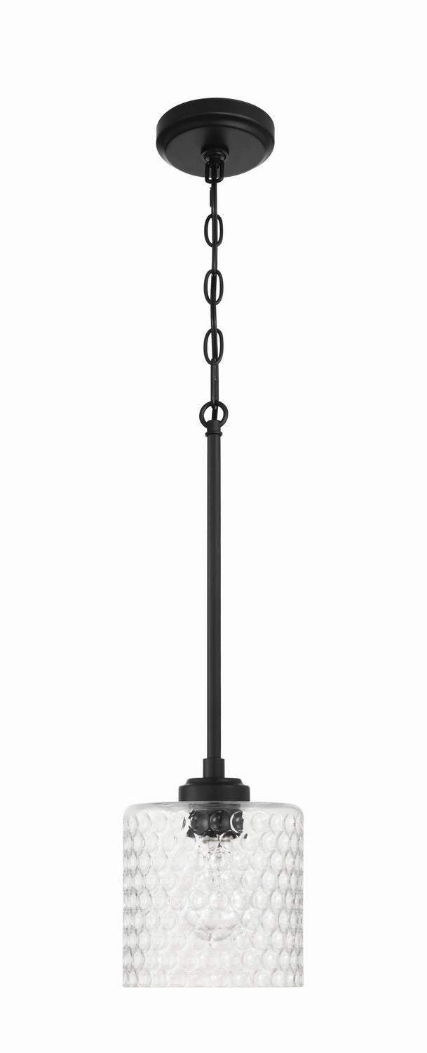 Craftmade - 60591-FB - One Light Mini Pendant - Claire - Flat Black