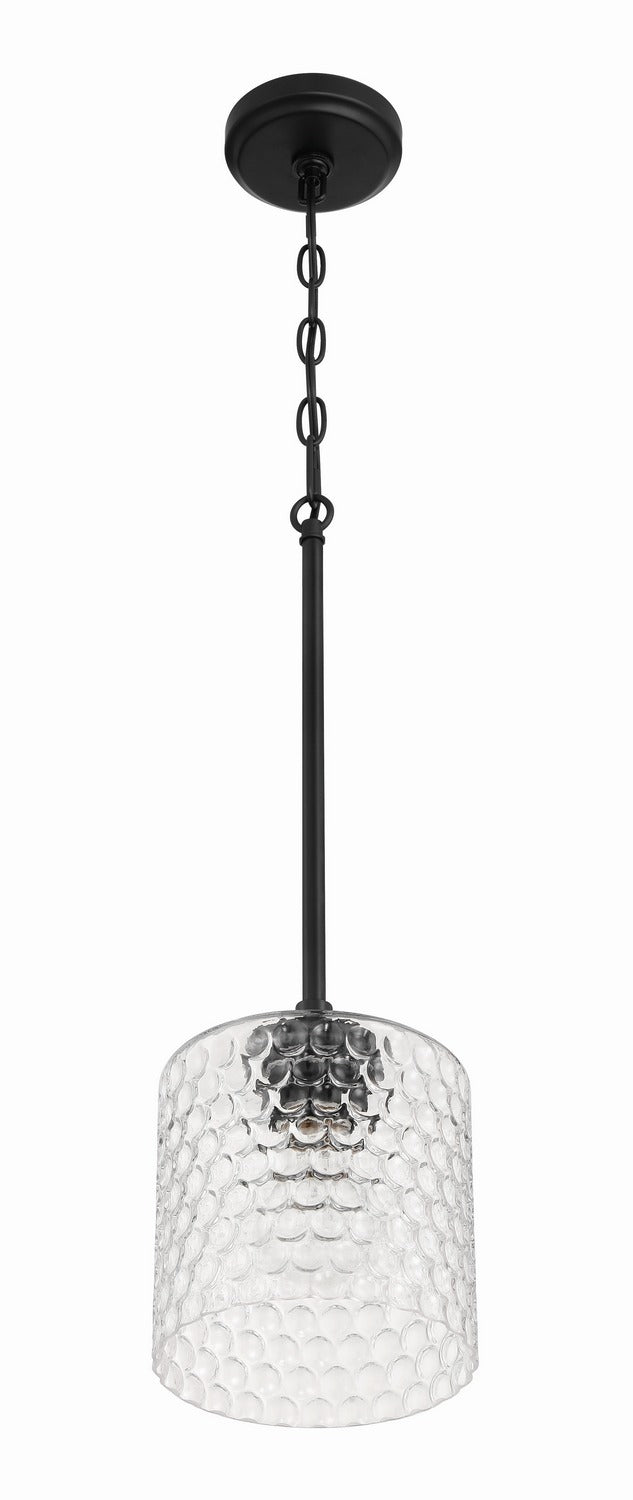 Craftmade - 60591-FB - One Light Mini Pendant - Claire - Flat Black
