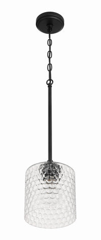 Craftmade - 60591-FB - One Light Mini Pendant - Claire - Flat Black