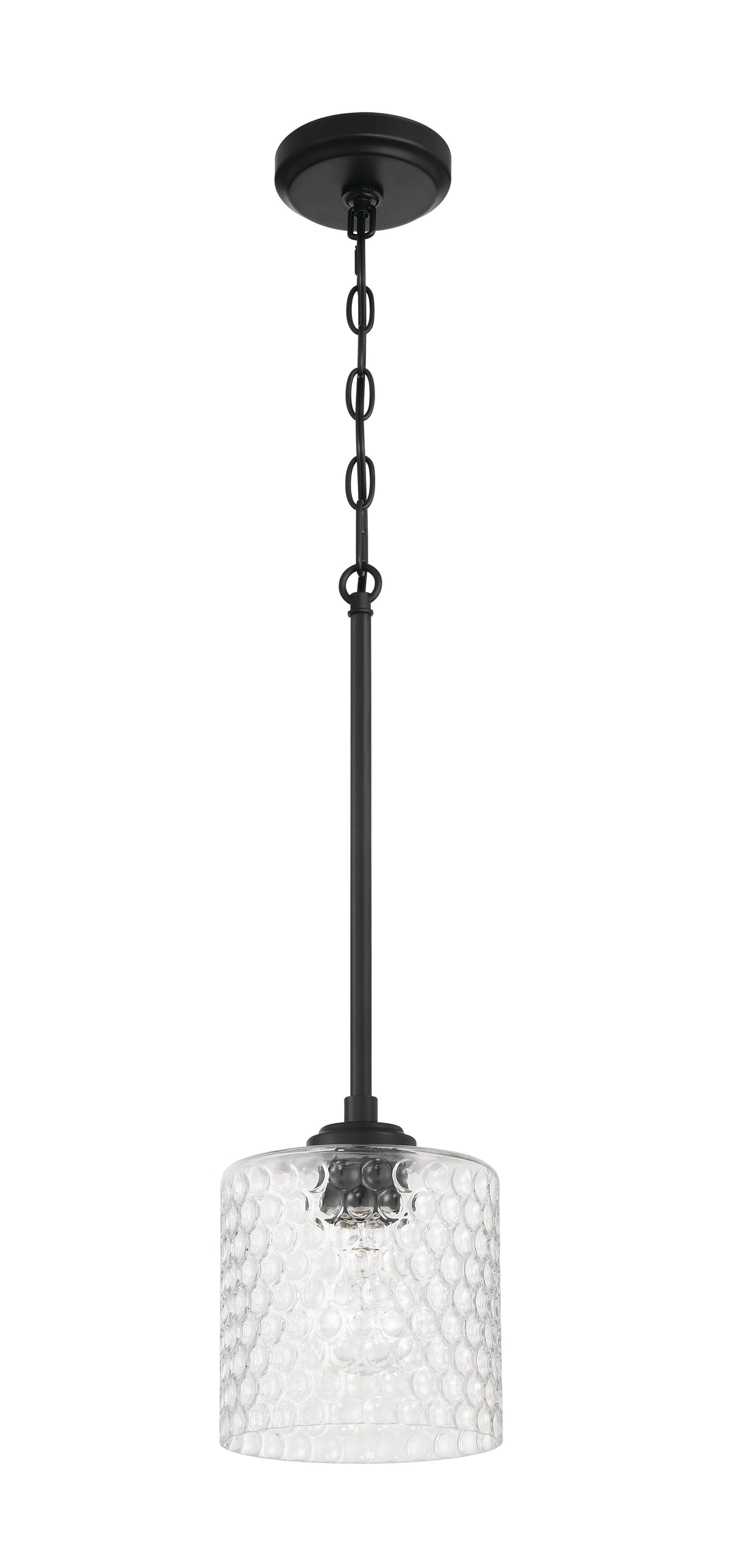 Craftmade - 60591-FB - One Light Mini Pendant - Claire - Flat Black