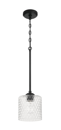Craftmade - 60591-FB - One Light Mini Pendant - Claire - Flat Black