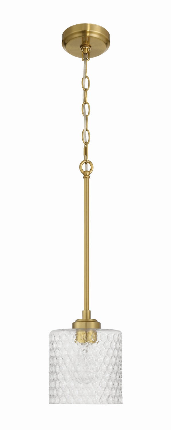 Craftmade - 60591-SB - One Light Mini Pendant - Claire - Satin Brass