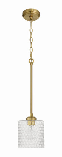 Craftmade - 60591-SB - One Light Mini Pendant - Claire - Satin Brass