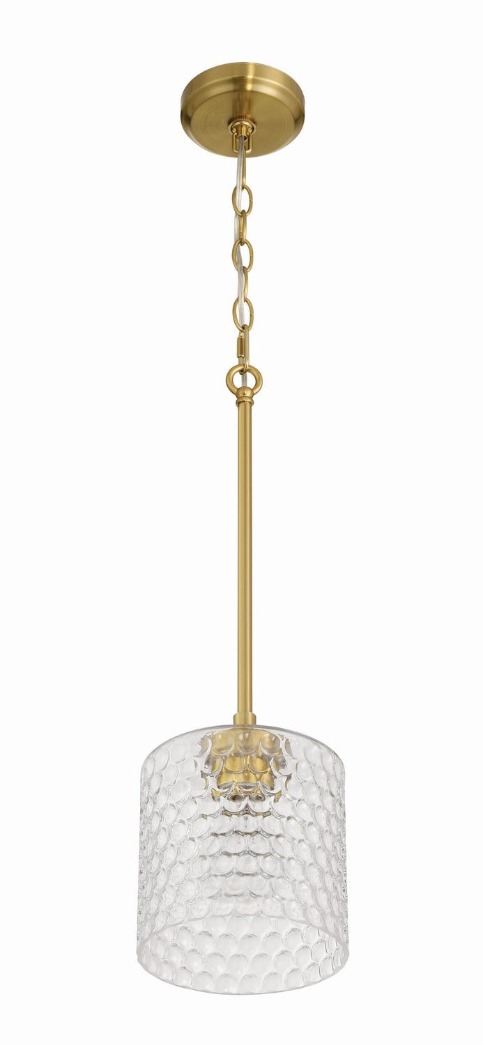 Craftmade - 60591-SB - One Light Mini Pendant - Claire - Satin Brass