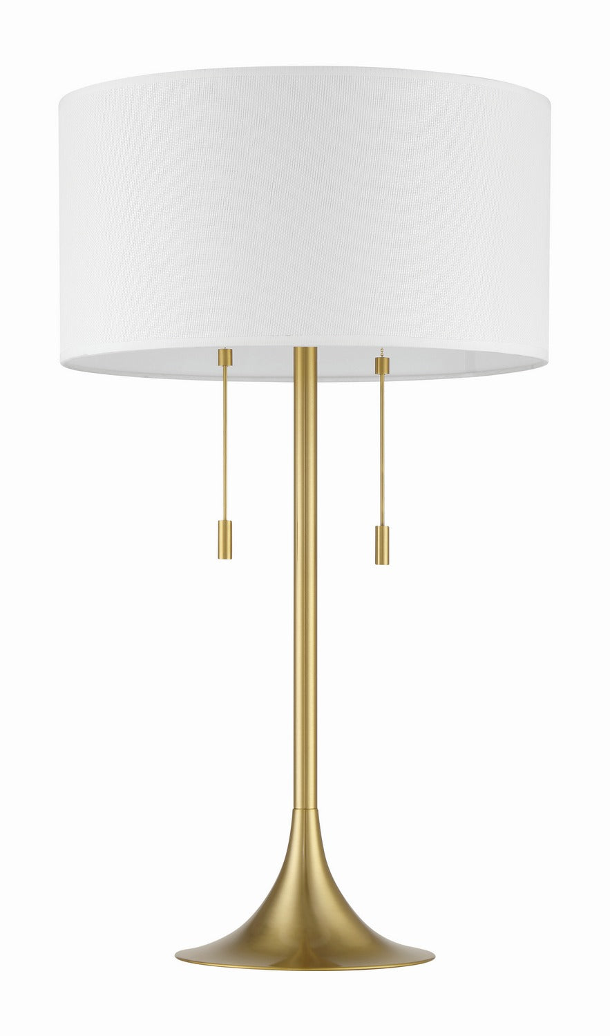 Craftmade - 87003SB-T - Two Light Table Lamp - Neely - Satin Brass