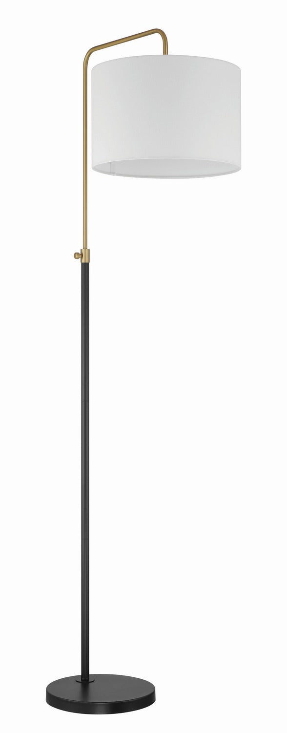 Craftmade - 87008FBSB-F - One Light Floor Lamp - Ingraham - Flat Black/Satin Brass
