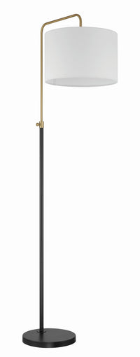 Craftmade - 87008FBSB-F - One Light Floor Lamp - Ingraham - Flat Black/Satin Brass