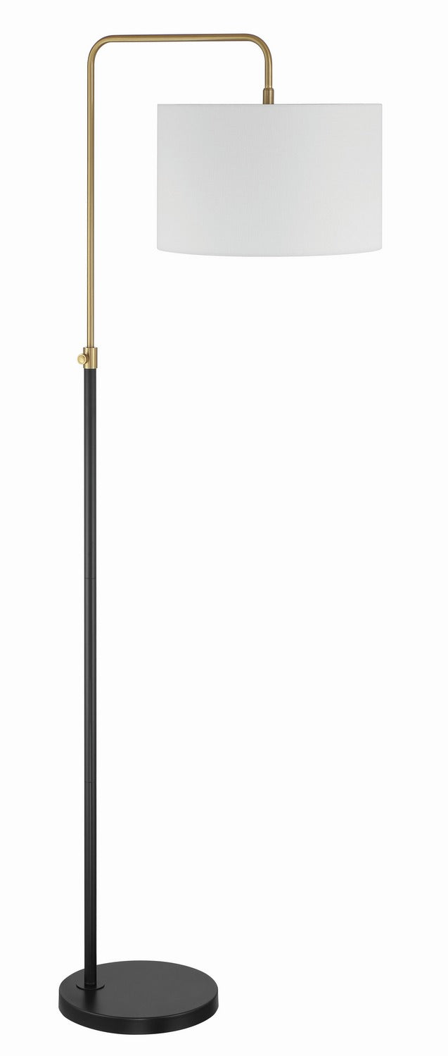 Craftmade - 87008FBSB-F - One Light Floor Lamp - Ingraham - Flat Black/Satin Brass