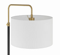 Craftmade - 87008FBSB-F - One Light Floor Lamp - Ingraham - Flat Black/Satin Brass