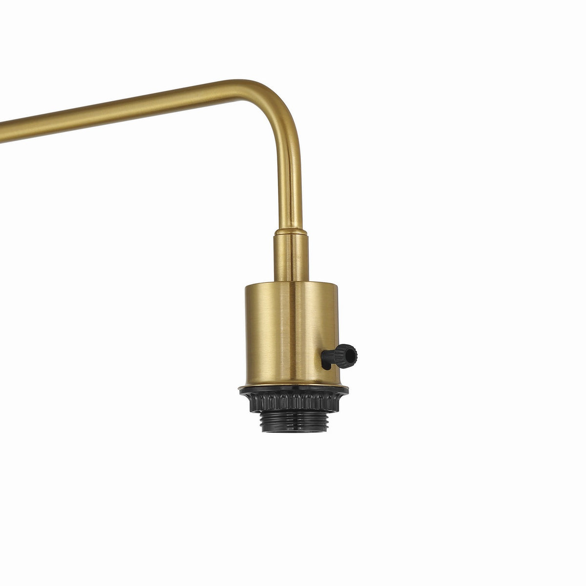 Craftmade - 87008FBSB-F - One Light Floor Lamp - Ingraham - Flat Black/Satin Brass