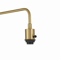 Craftmade - 87008FBSB-F - One Light Floor Lamp - Ingraham - Flat Black/Satin Brass