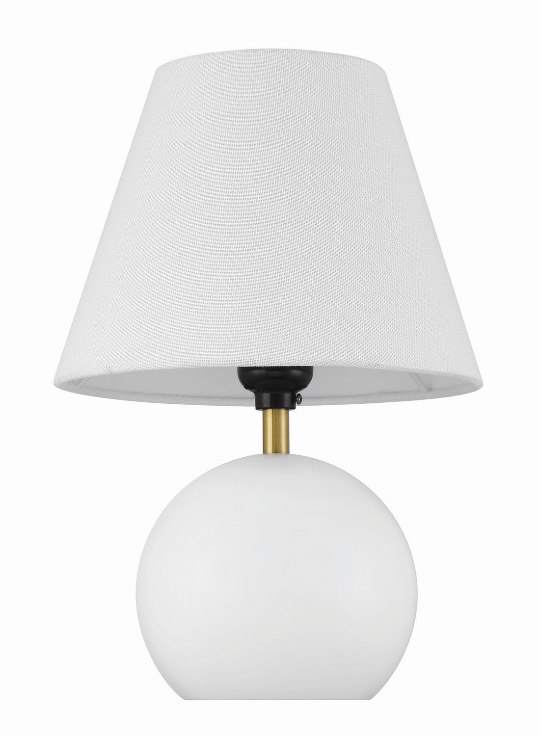 Craftmade - 87012WSB-T - One Light Table Lamp - Olive - White/Satin Brass