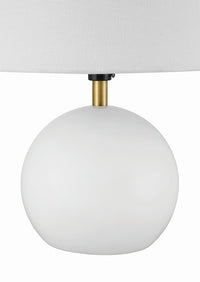 Craftmade - 87012WSB-T - One Light Table Lamp - Olive - White/Satin Brass