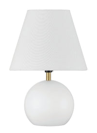 Craftmade - 87012WSB-T - One Light Table Lamp - Olive - White/Satin Brass