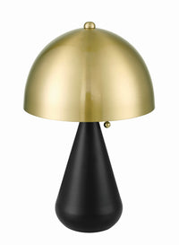 Craftmade - 87014FBSB-T - Two Light Table Lamp - Shelby - Flat Black/Satin Brass