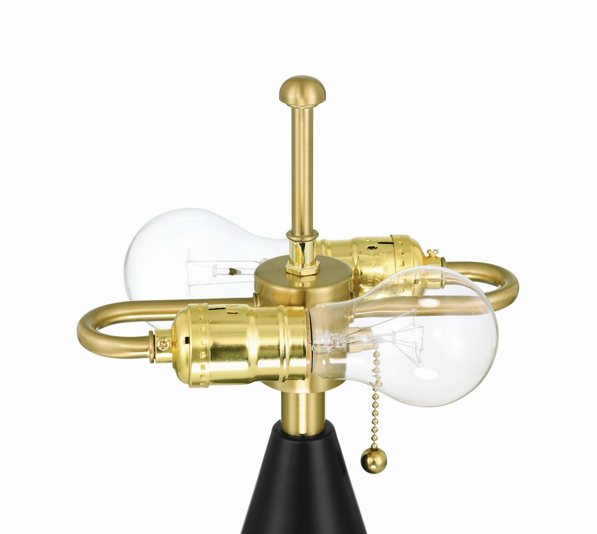 Craftmade - 87014FBSB-T - Two Light Table Lamp - Shelby - Flat Black/Satin Brass