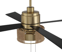 Craftmade - KNS52SB4 - 52" Ceiling Fan - Kensey - Satin Brass
