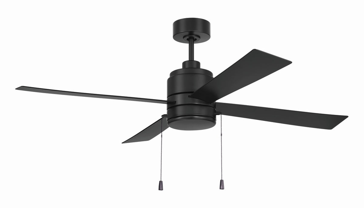 Craftmade - OMCY52FB4-PC - 52" Ceiling Fan - Outdoor McCoy 52 4 Blade with Pull Chains - Flat Black