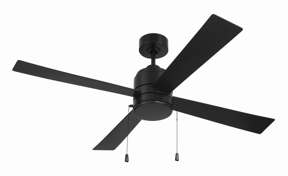 Craftmade - OMCY52FB4-PC - 52" Ceiling Fan - Outdoor McCoy 52 4 Blade with Pull Chains - Flat Black
