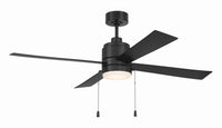 Craftmade - OMCY52FB4-PC - 52" Ceiling Fan - Outdoor McCoy 52 4 Blade with Pull Chains - Flat Black
