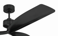 Craftmade - RFK52FB3 - 52" Ceiling Fan - Rafiki - Flat Black