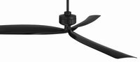 Craftmade - RFK52FB3 - 52" Ceiling Fan - Rafiki - Flat Black