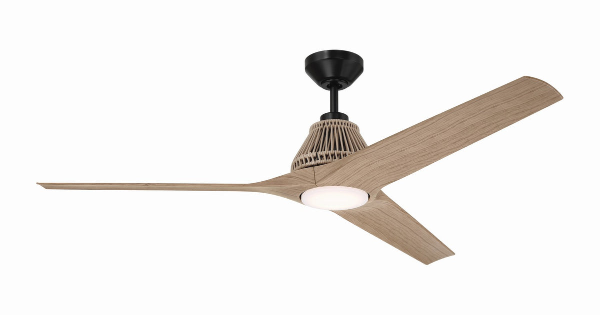 Craftmade - SEA56FB3 - 56" Ceiling Fan - Sea Scape - Flat Black
