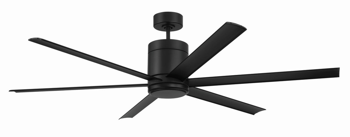 Craftmade - TTE65FB6 - 65" Ceiling Fan - Tate - Flat Black
