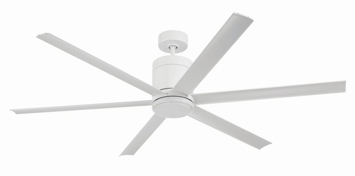 Craftmade - TTE65W6 - 65" Ceiling Fan - Tate - White