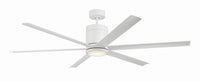 Craftmade - TTE65W6 - 65" Ceiling Fan - Tate - White
