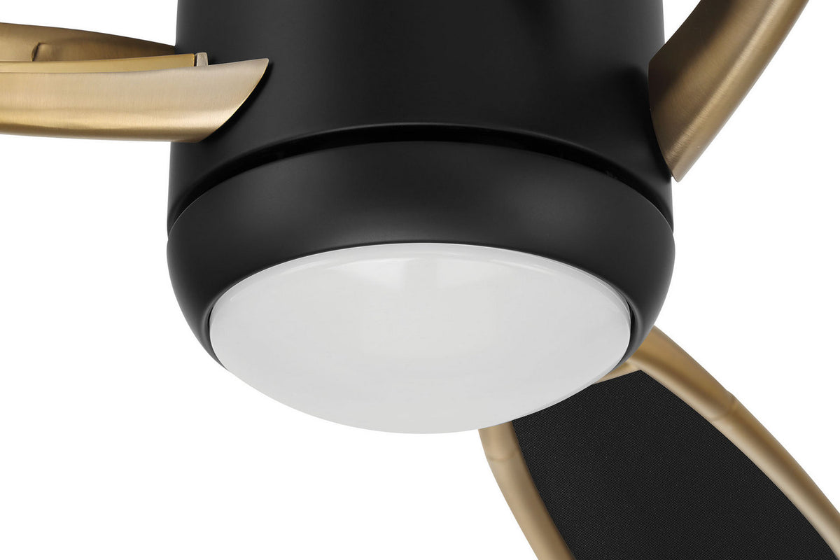 Craftmade - VIA72FBSB3 - 72" Ceiling Fan - Viva - Flat Black/Satin Brass