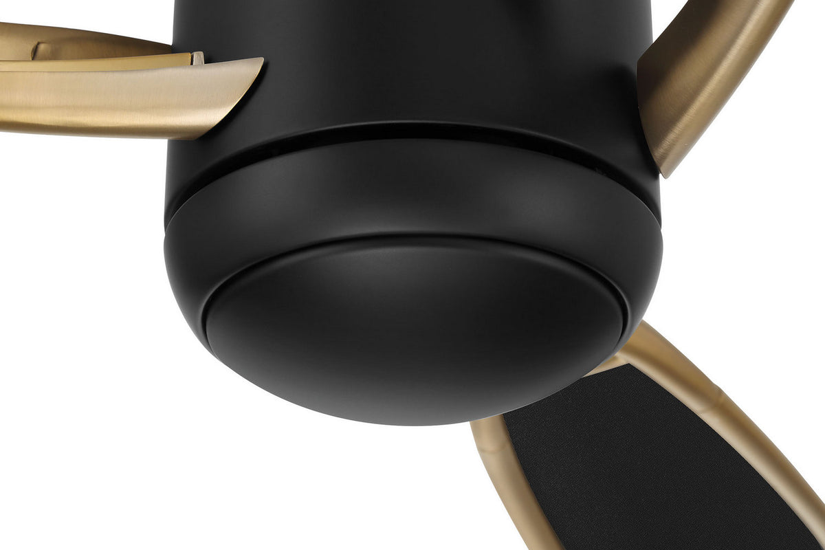Craftmade - VIA72FBSB3 - 72" Ceiling Fan - Viva - Flat Black/Satin Brass