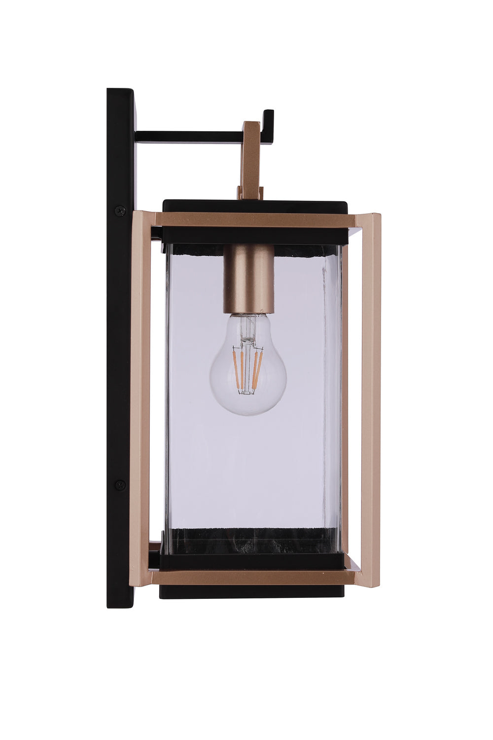 Craftmade - ZA6504-MNSB - One Light Outdoor Wall Lantern - Metalwork - Midnight / Satin Brass