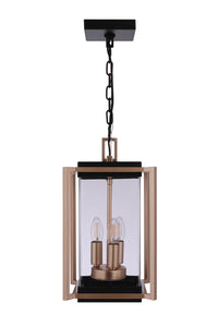 Craftmade - ZA6511-MNSB - Three Light Outdoor Pendant - Metalwork - Midnight / Satin Brass