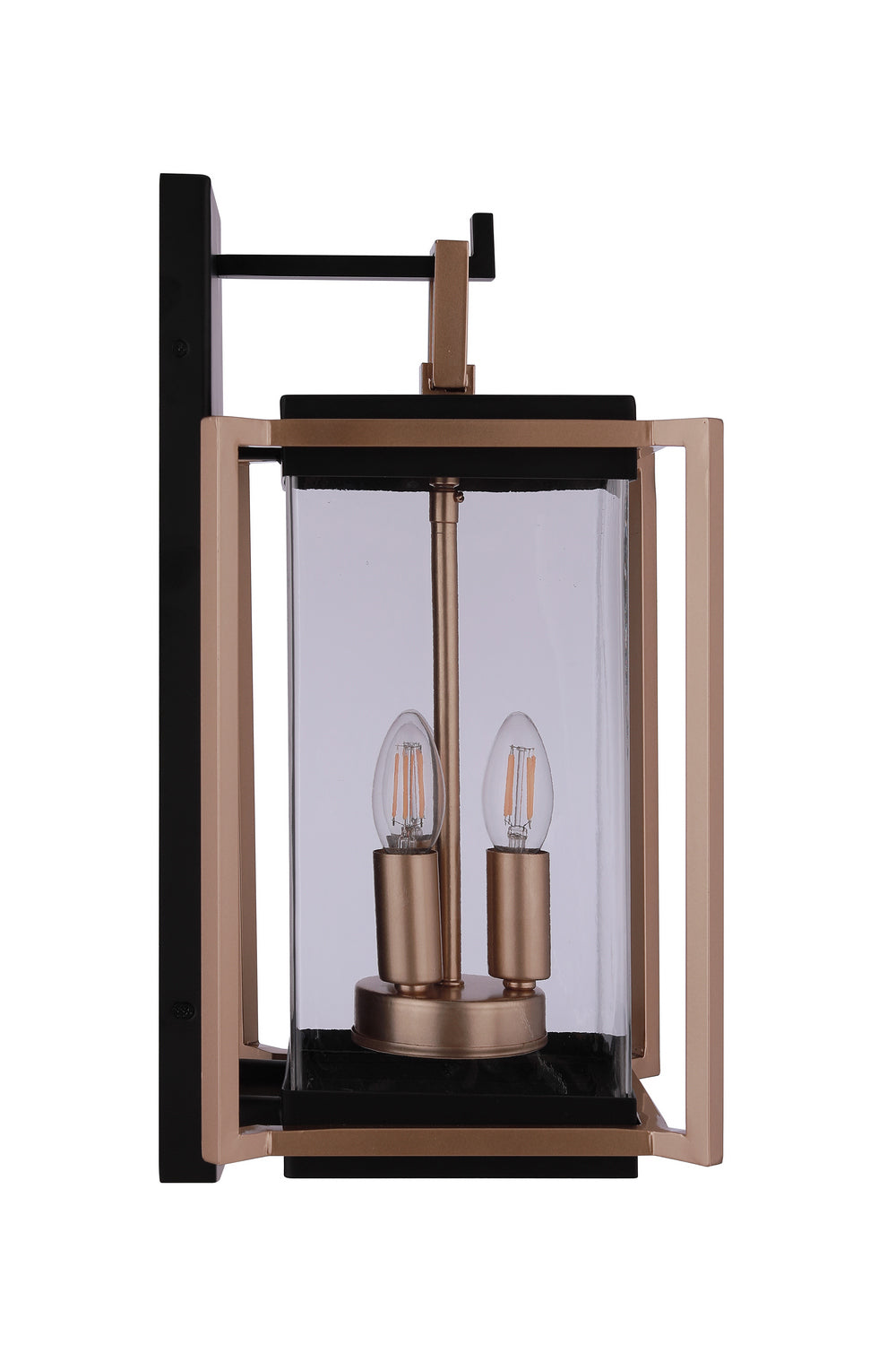 Craftmade - ZA6514-MNSB - Three Light Outdoor Wall Lantern - Metalwork - Midnight / Satin Brass