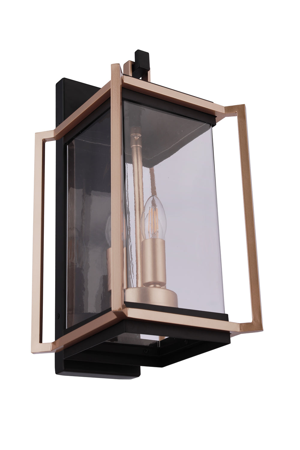 Craftmade - ZA6514-MNSB - Three Light Outdoor Wall Lantern - Metalwork - Midnight / Satin Brass