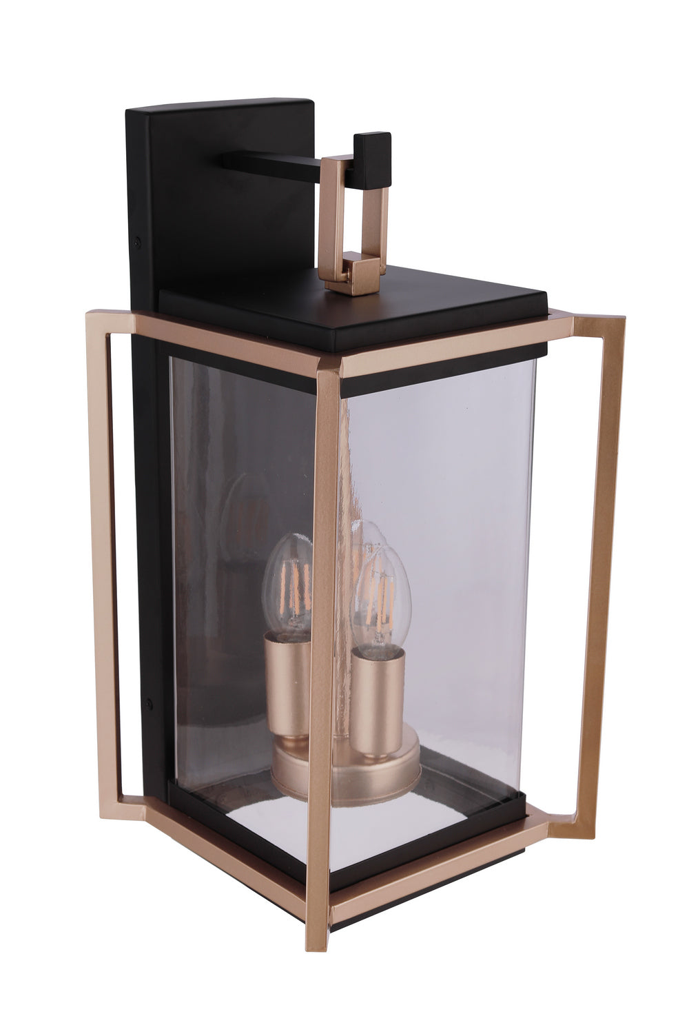 Craftmade - ZA6514-MNSB - Three Light Outdoor Wall Lantern - Metalwork - Midnight / Satin Brass