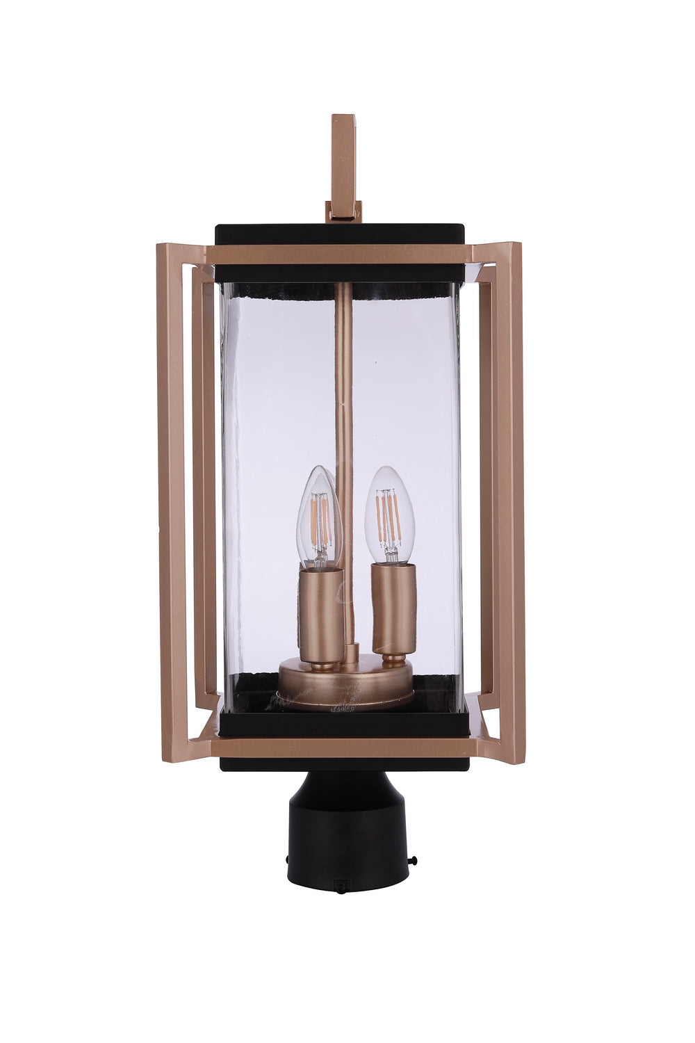 Craftmade - ZA6515-MNSB - Three Light Outdoor Post Mount - Metalwork - Midnight / Satin Brass