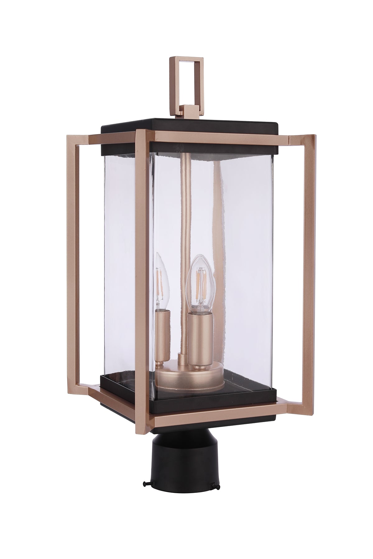 Craftmade - ZA6515-MNSB - Three Light Outdoor Post Mount - Metalwork - Midnight / Satin Brass